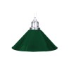 Lampa bilardowa ELEGANCE 1 klosz zielona/srebrna