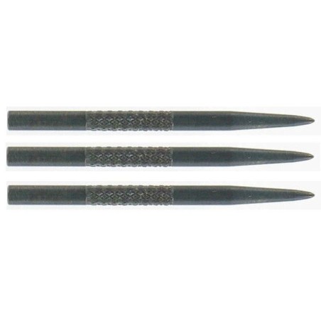 Groty stalowe Bull's Knurled Grip Points Black