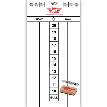 Tablica wyników dart Bull's Scoreset Flex 60x30