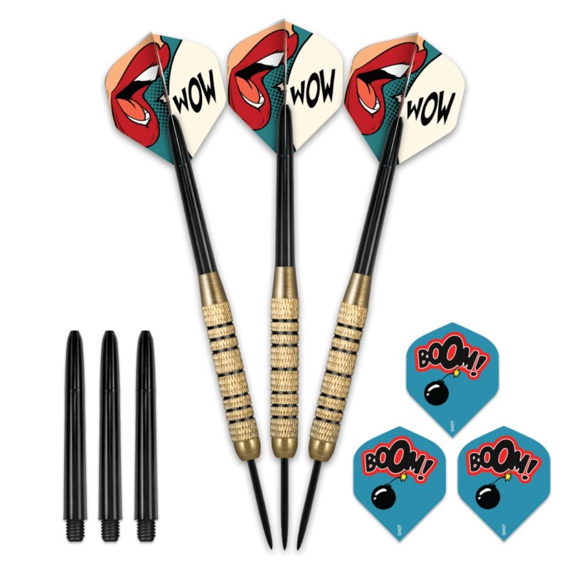 Rzutki lotki dart Shot Solo Steeltip Darts Set 18g