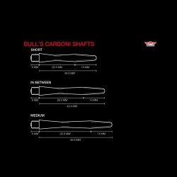 Shaft dart Bull's Carboni Shafts Medium