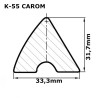 Bandy bilardowe Speedball Ultra Karambol 300cm K55