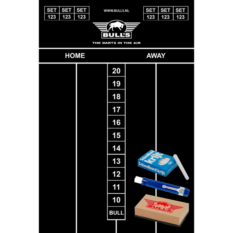 Tablica wyników dart Bull's Chalkboard Scoreset