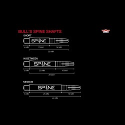 Shaft dart Bull's Spine Shafts Red