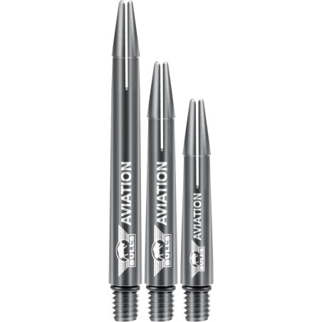 Shaft dart Bull's Aviation Shafts Grey Aluminium