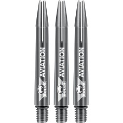 Shaft dart Bull's Aviation Shafts Grey Aluminium