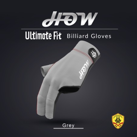 Rękawiczka bilardowa HOW UltimateFit Grey L/XL