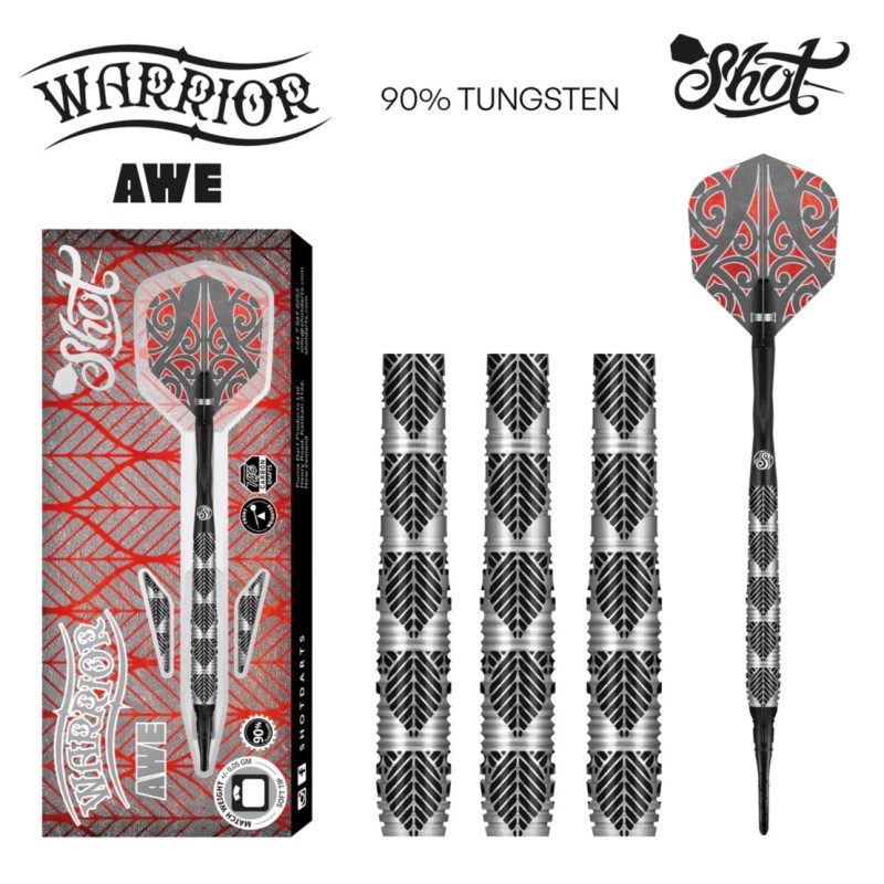 Rzutki lotki dart Shot Warrior Awe 90% softip