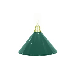 Lampa bilardowa ELEGANCE 1 klosz zielona/złota