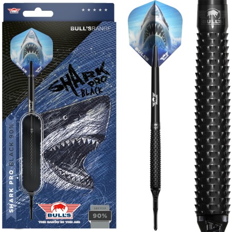 Rzutki lotki dart Bull's Shark Pro Black 90% 20 gr