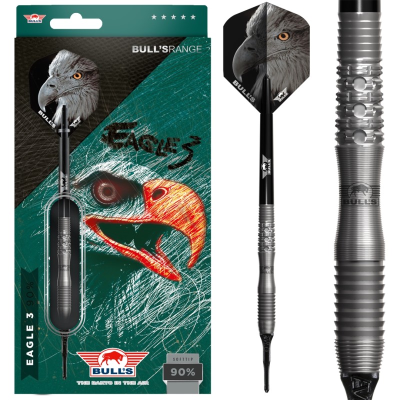 Rzutki lotki dart Bull's Eagle 3 90% softip 20 gr Rzutki lotki dart Bull's Eagle 3 90% softip 20 gr