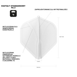 Piórko dart Shot Airfoil Molded Flight No.2