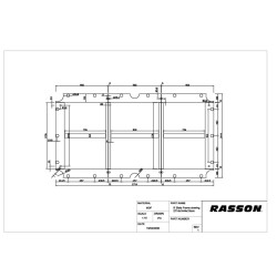 Płyta łupek Rasson 9ft 3-cz 25mm