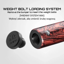 Kij bilardowy 2-cz. Rhino RETRÔ - Cocobolo
