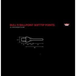 Groty Bull's Ballpoint Softtip 2ba Blue 100 szt.