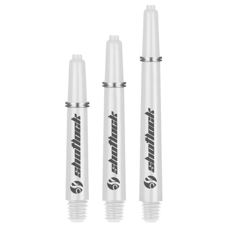Shaft dart Shot ShotLock Shafts White Shaft dart Shot ShotLock Shafts White