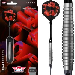 Rzutki lotki dart Bull's Chaos Red 90% softip 18g