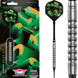 Rzutki lotki dart Bull's Chaos Green 90% soft 21g