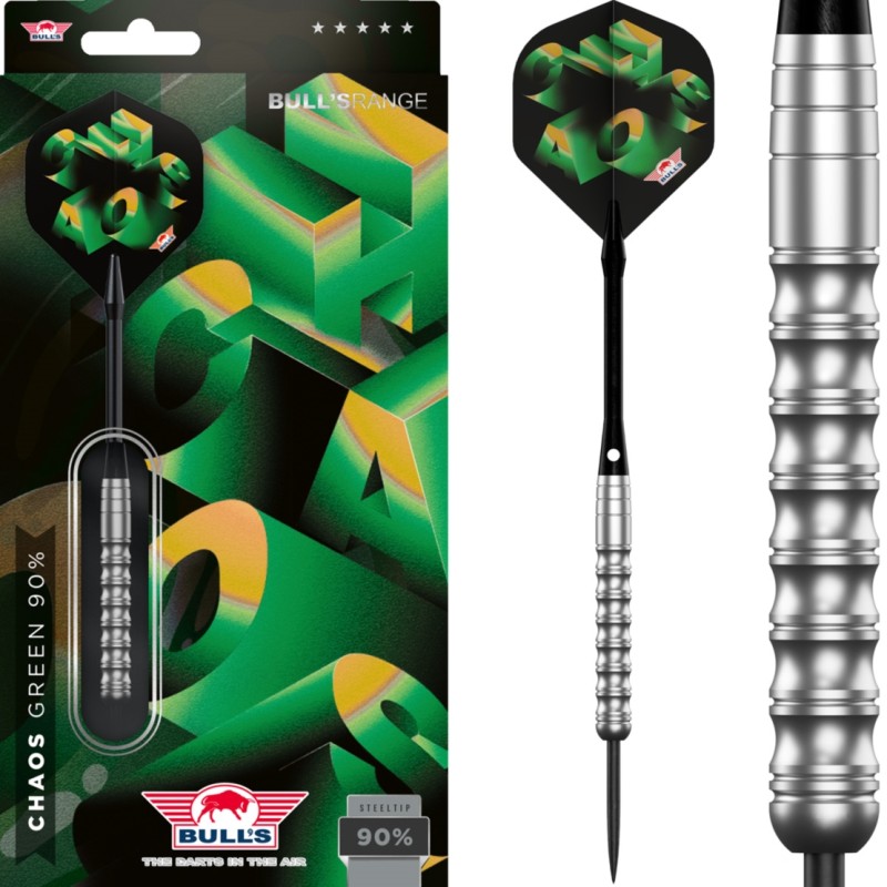 Rzutki lotki dart Bull's Chaos Green 90% Steeltip