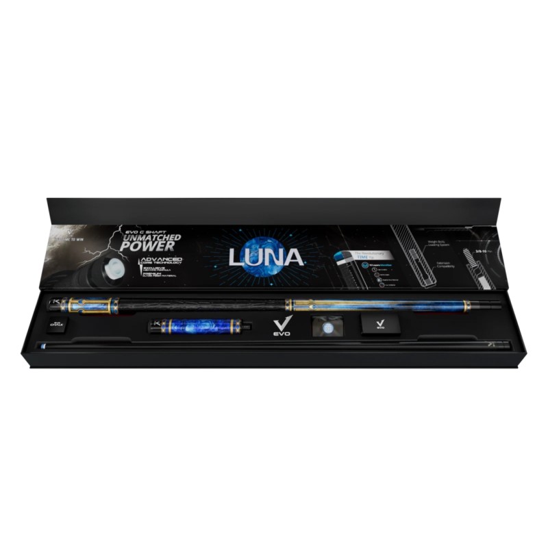 Kij bilardowy 2-cz. EVO Luna Sapphire Gate MAX