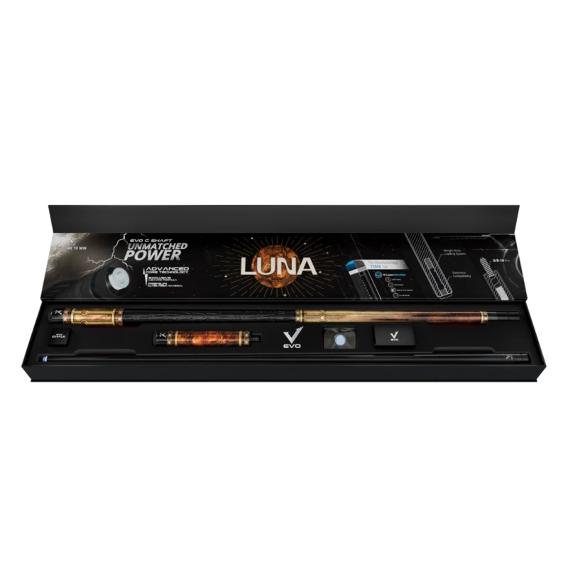 Kij bilardowy 2-cz. EVO Luna Golden Crest MAX
