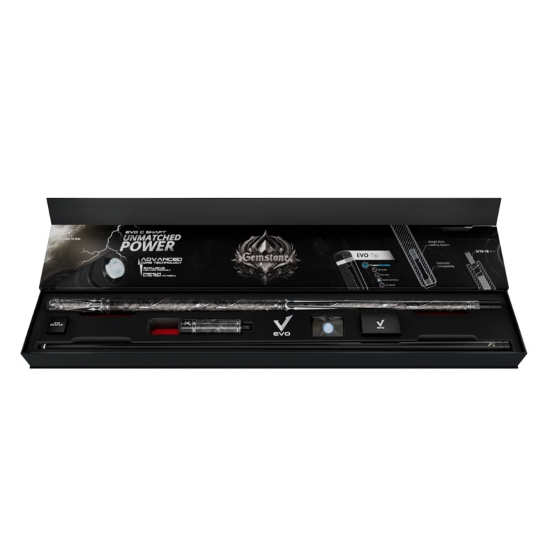 Kij bilardowy 2-cz. EVO Gemstone Nightglow MAX